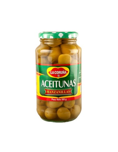 ACEITUNAS MANZANILLA CORUÑA 500 GR