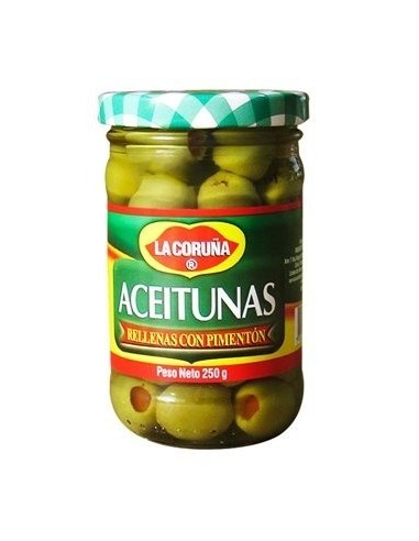 ACEITUNAS RELLENAS CORUÑA 250 GR