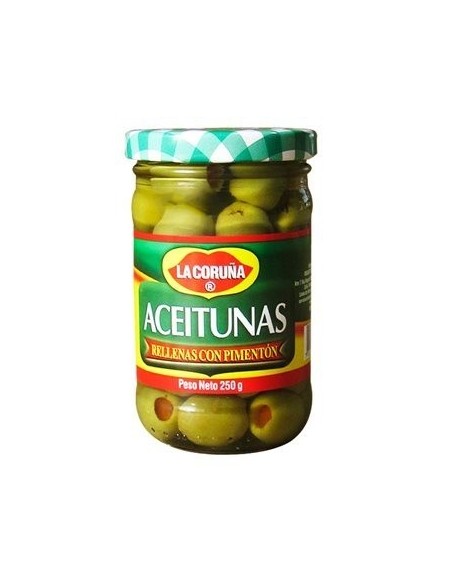 ACEITUNAS RELLENAS CORUÑA 250 GR