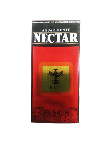 AGUARDIENTE NECTAR ROJO CAJA 250 ML