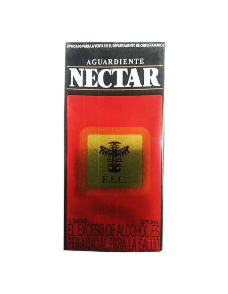 AGUARDIENTE NECTAR ROJO CAJA 250 ML