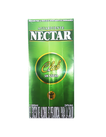 AGUARDIENTE NECTAR CLUB CAJA 1000 ML