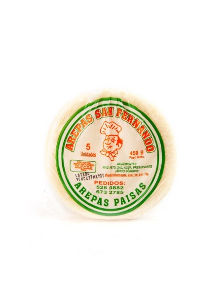 AREPAS SAN FERNANDO OBLEA 10 UN
