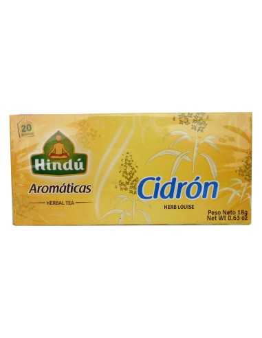 AROMATICA CIDRON HINDU  20 BOLSA 18 GR