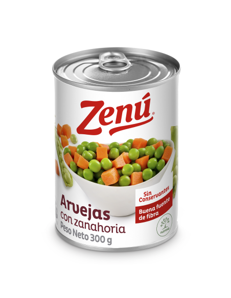 ARVEJA Y ZANAHORA ZENU 300 GR