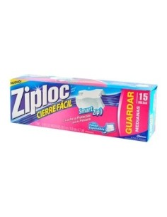BOLSA CIERRA  FACIL MEDIANA ZIPLOC 15 UN