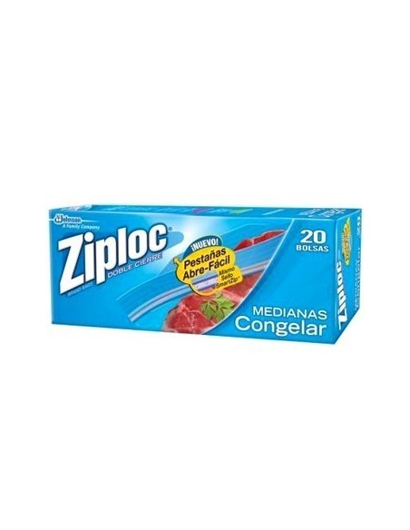 BOLSA CONGELAR MEDIANA ZIPLOC 20 UND