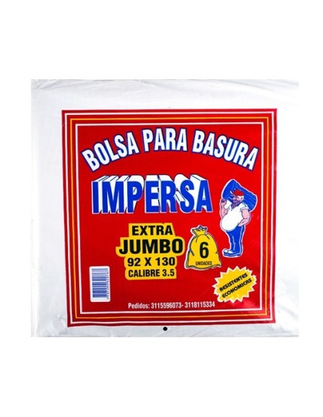 BOLSA EXTRA JUMBO IMPERSA 6 UN