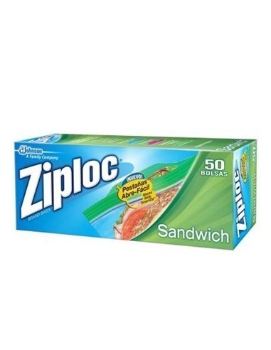 BOLSAS SANDWICH ZIPLOC  50 UND