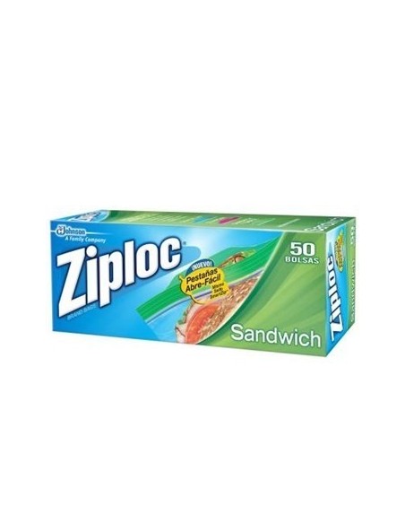 BOLSAS SANDWICH ZIPLOC  50 UND