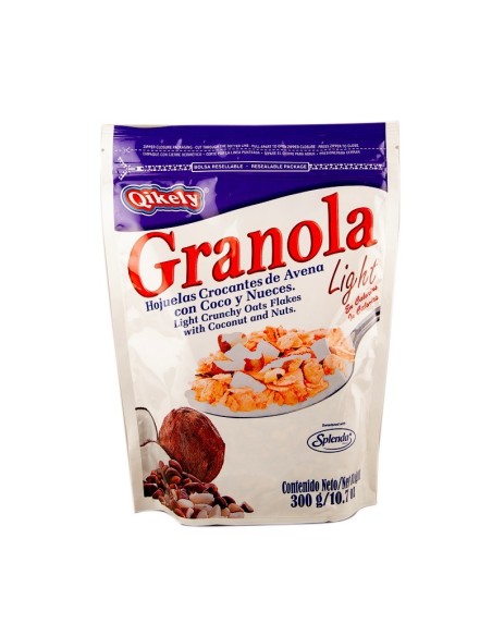 CEREAL GRANOLA LIGHT QIKELY COCO 300 G