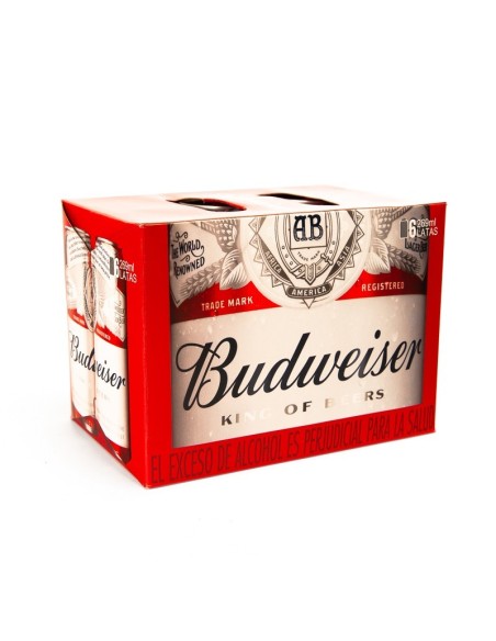 CERVEZA BUDWEISER LATA 6 UND