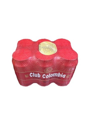 CERVEZA CLUB COLOMBIA ROJA SIXPAC