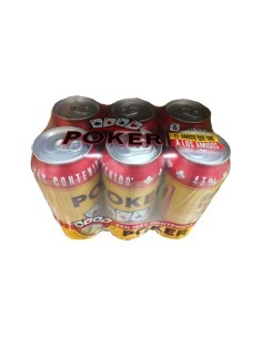 CERVEZA POKER 473 SIXPAC