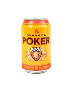 CERVEZA POKER LATA 330 ML