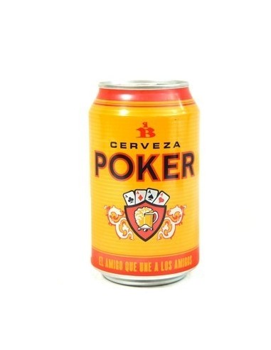 CERVEZA POKER LATA 330 ML