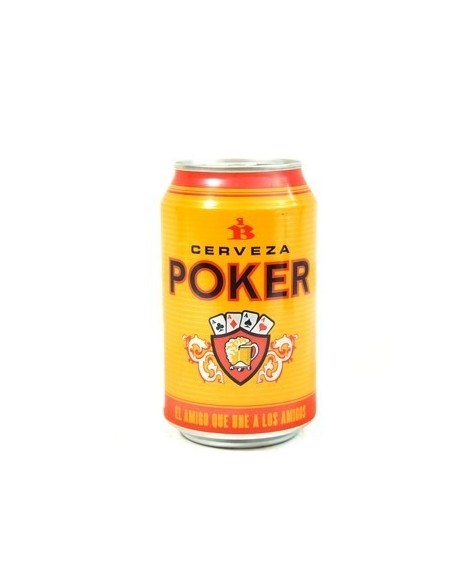 CERVEZA POKER LATA 330 ML