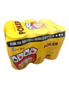 CERVEZA POKER SIXPAC