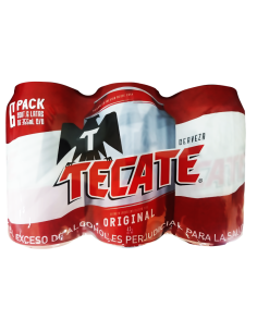 CERVEZA TECATE LATA 6 UN 2