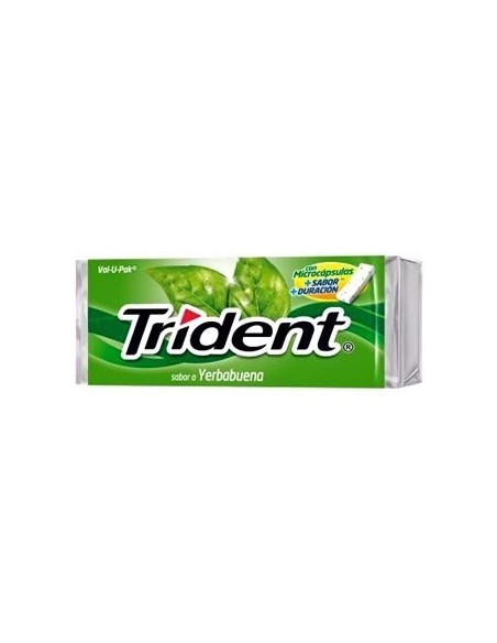 CHICLES TRIDENT YERBABUENA   5 UNID