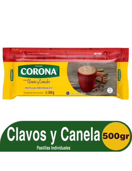 CHOCOLATE CORONA 600 G EXTRACONTENIDO