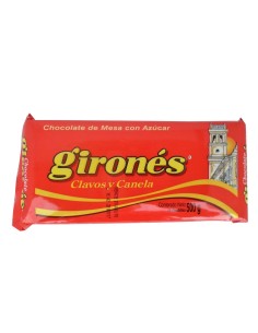 CHOCOLATE GIRONES CLAVOS Y CANELA 400 GR