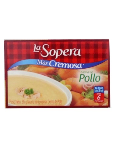 CREMA DE POLLO LA SOPERA 85 G 6PORCIONES