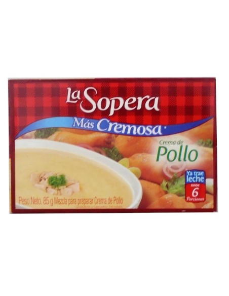 CREMA DE POLLO LA SOPERA 85 G 6PORCIONES
