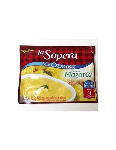 CREMA DE MAZORCA 3PORCIONES LA SOPERA