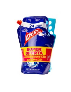 DETERGENTE DERSA LIQ+SUAVIZANTE 1.8 LT
