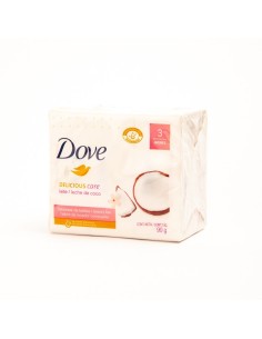JABON DOVE LECHE DE COCO 3 UN 90 G