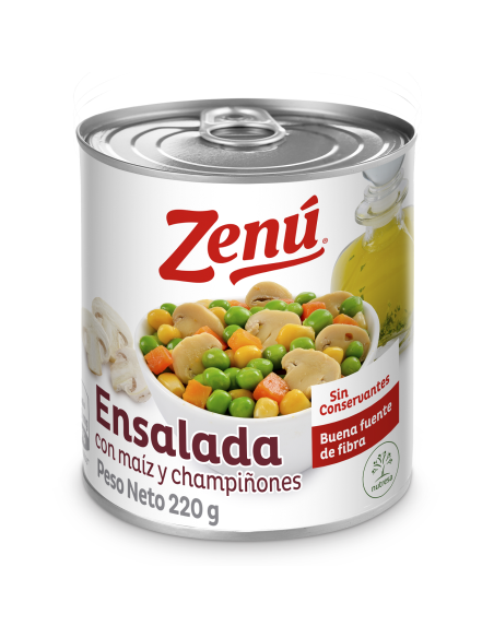ENSALADA MAIZ CHAMPIÑON ZENU 220 GR