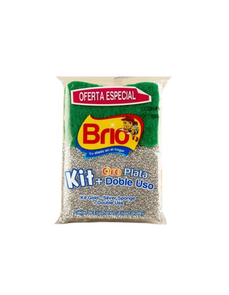 ESPONJA BRIO ORO-PLATA + D.USO