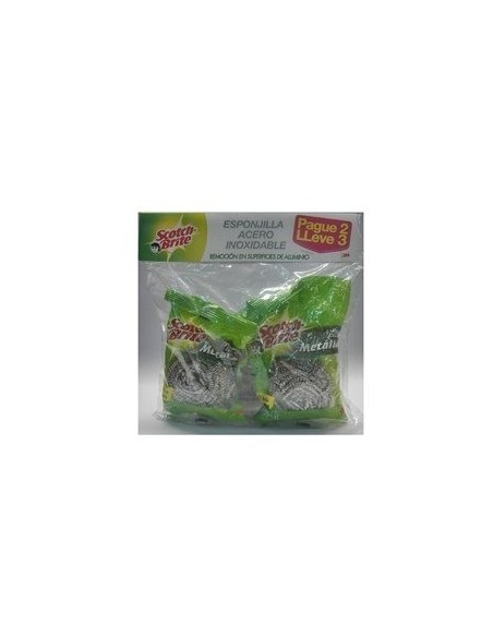 ESPONJILLA SCOTCH BRITE ACERO INOX 3UNDS
