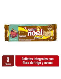 GALLETA SALTIN NOEL INTEGRAL 3 TACOS