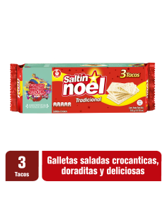 GALLETAS SALTIN TACO NOEL  3 TC