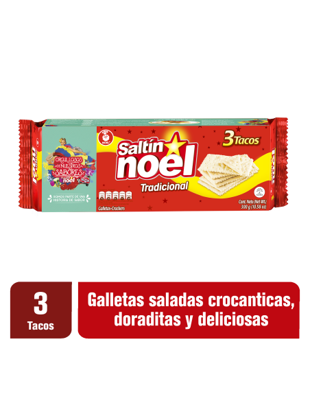 GALLETAS SALTIN TACO NOEL  3 TC
