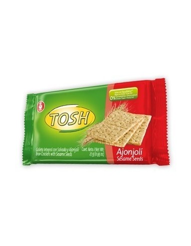 GALLETAS TOSH AJONJOLI 9 PAQUETES 