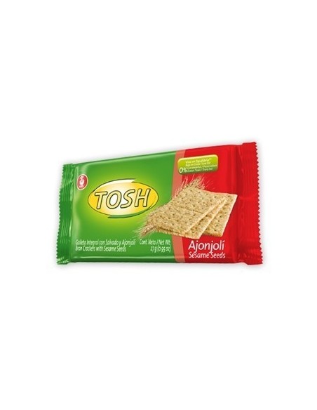 GALLETAS TOSH AJONJOLI 9 PAQUETES 