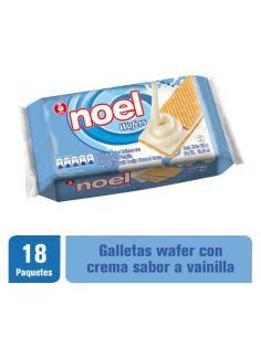 GALLETAS WAFER VAINILLA NOEL 432GR X18UN