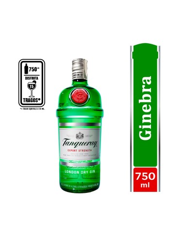 GINEBRA TANQUERAY LONDON DRY  750 ML