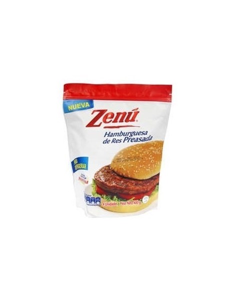 HAMBURGUESA PREASADA ZENU 400 GR