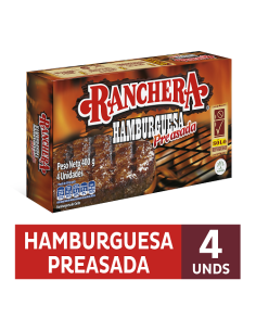 HAMBURGUESA RANCHERA 4 UNI 400GR  2