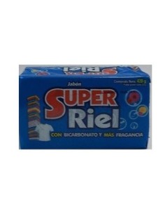 JABON  BARRA SUPER RIEL BICARBONATO 400G