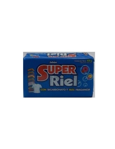 JABON  BARRA SUPER RIEL BICARBONATO 400G