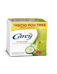 JABON DE TOCADOR CAREY HUMECTANTE 3 UN