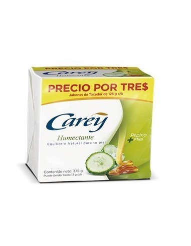 JABON DE TOCADOR CAREY HUMECTANTE 3 UN