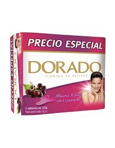 JABON DE TOCADOR DORADO 3 UN 125 G