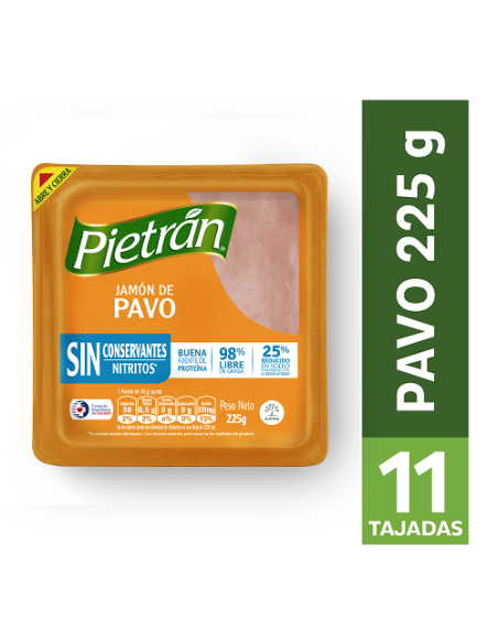 JAMON DE PAVO PIETRAN  225 G