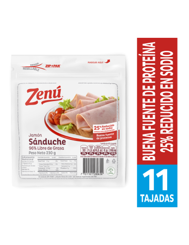 JAMON ESTANDAR ZENU 230G